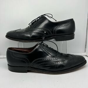 Allen Edmonds Shoes Mens 14 AA Narrow Lloyd Black Leather Wingtip Oxfords Dress